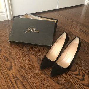 J Crew Black Elsie Pumps